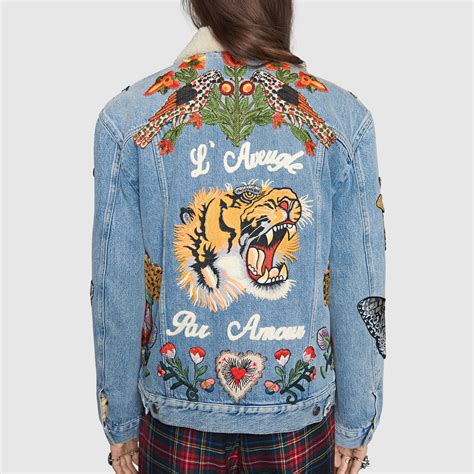 gucci denim jackets|gucci denim jacket sale.